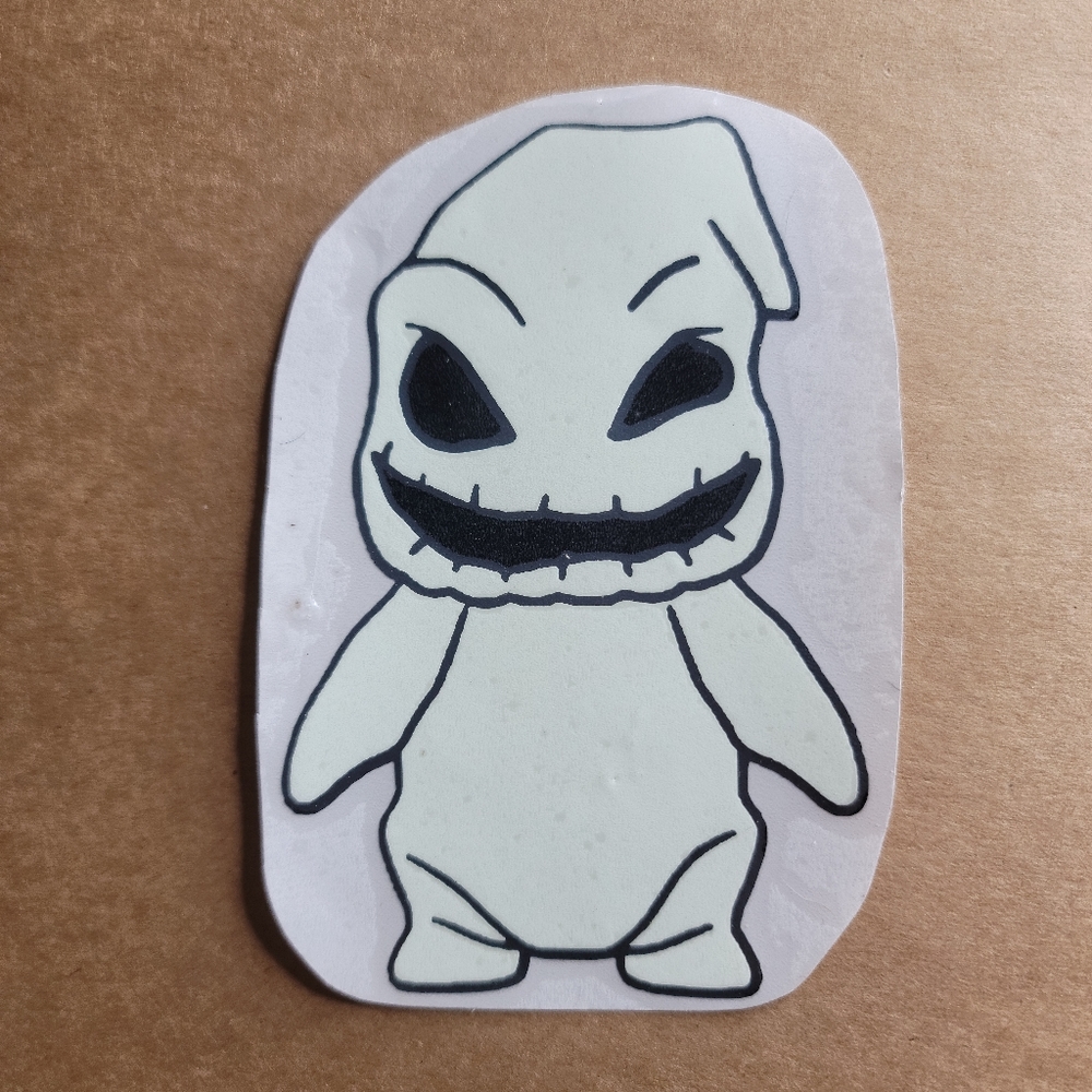 Glow in the dark Oogie Boogie decal